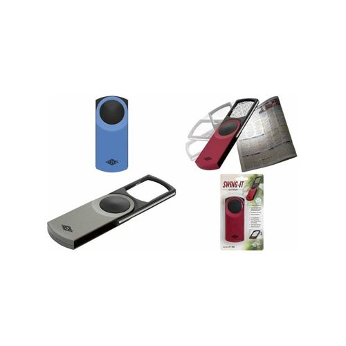 Non Communiqué Bleu Wedo Loupe Rectangulaire Swing-It Avec Led, Métallique