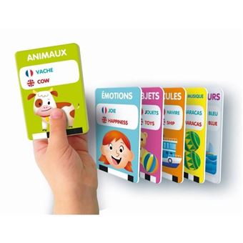 Clementoni - Mes 100 Premiers Mots Bilingue - Jouets Éducatifs - 2 Modes De Jeux : Quiz Et Découverte - Sons Et Comptines
