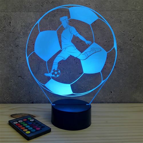 Veilleuse de football LED personnalisée Lampe télécommandée