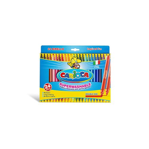 Carioca Birello Stylo-Feutre Fin/Moyen Multicolore 24 Pièce(S)