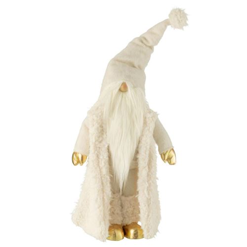 Non Communiqué Crème Statue Déco Lutin "Veste Longue" 90Cm