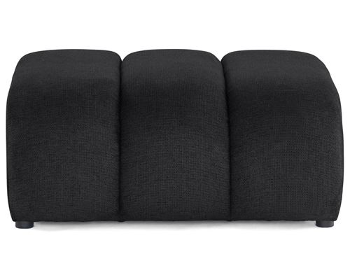 Non Communiqué Debbie - Pouf En Tissu Texturé - Noir