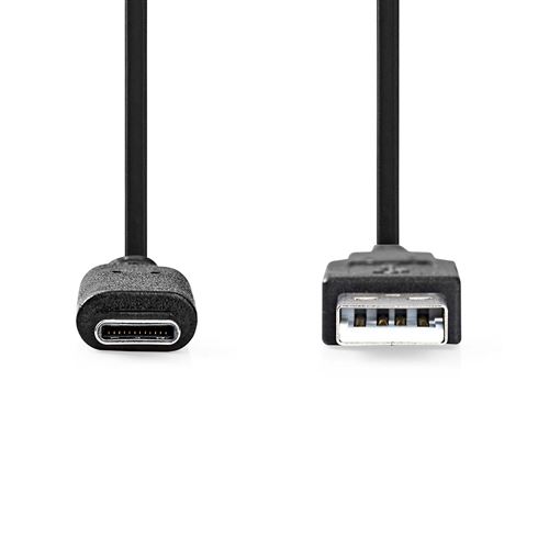 Câble USB Nedis CCGP61650BK10 Noir