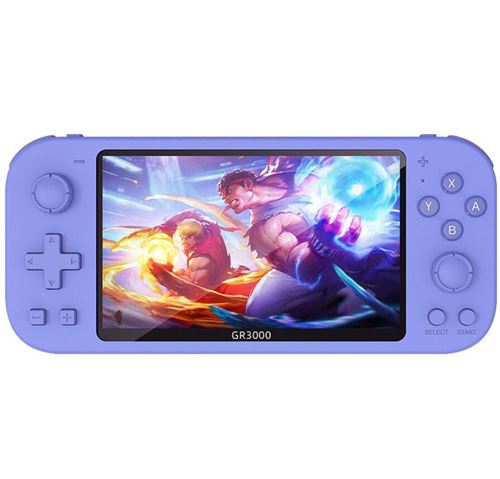 Console SZSMART gr3000 5.1 ips 12+ simulateurs 8g 3000+ jeu violet