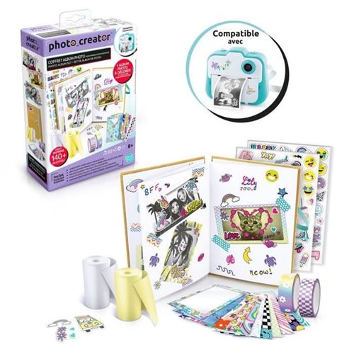 PHOTO CREATOR - Coffret Album Photo pour appareil photo à impression instantanée - Compatible Photo Creator - CLK 007