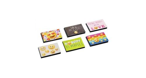 Lot de 6 albums photo à pochettes 40 mémos emoji - l 17,5 x l 11,5 cm