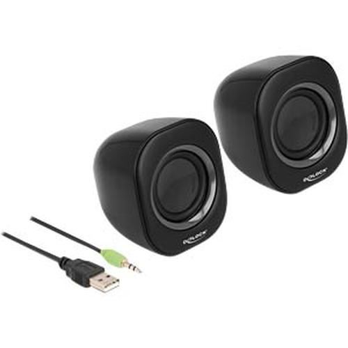 DeLOCK Mini Stereo PC Speaker - Schwarz