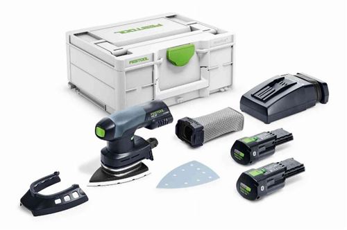 Non Communiqué Ponceuse Festool Delta Hybride Dtsc 400 3,0 I-Plus - 2 Batteries 3.0 Ah 18V - Systainer Sys3 M 187 - 577508