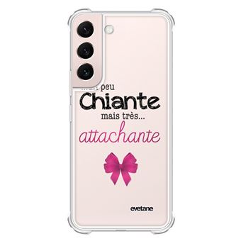 Coque souple renforcée pour Galaxy S22 5G Un peu chiante tres attachante - Evetane® - 1