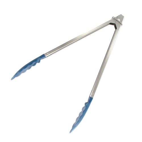 Non Communiqué Bleu,Gris Pince De Cuisine En Plastique Et Acier Inoxydable 30,4 Cm Fackelmann Elemental