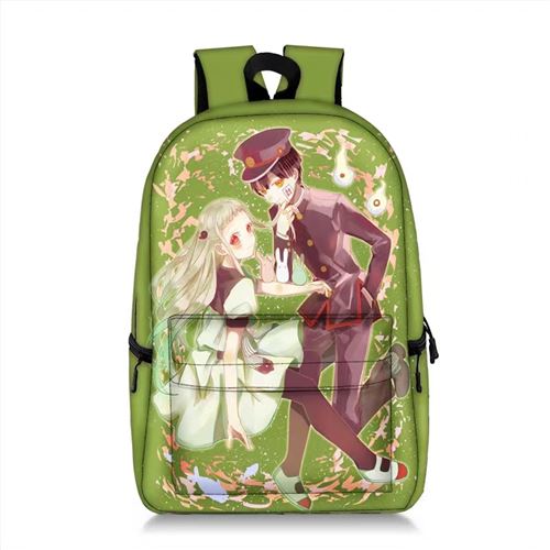 Sac à Dos Toilet-bound Hanako-kun pour Enfants Cadeaux pour Garçon et Filles (SD1241) 28*14*47 cm Vert