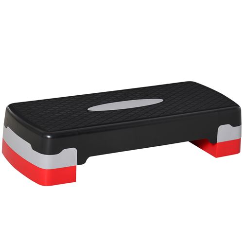 HOMCOM  - Stepper daerobic - PP - 68x29x15cm - Rouge