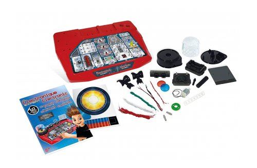 Jeu scientifique : electronique expert : 50 montages de circuits et console - jeu educatif enfant - buki