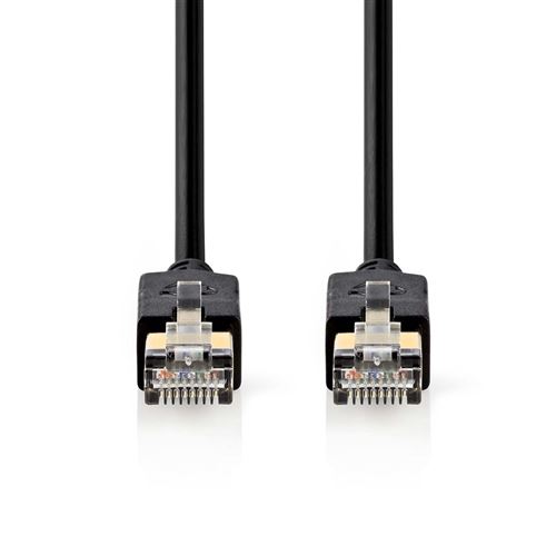 Nedis - Câble réseau - RJ-45 (M) pour RJ-45 (M) - 10 m - FTP - CAT 6 - moulé - anthracite
