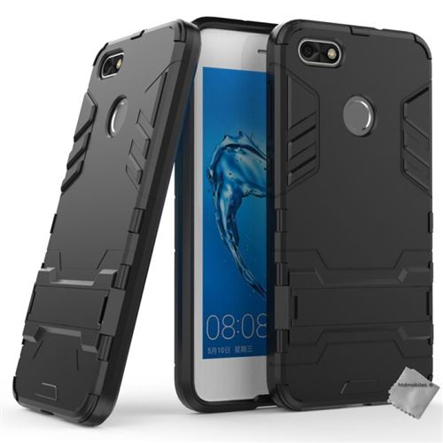 Housse etui coque rigide anti choc pour Huawei Y6 Pro (2017) avec film ecran - NOIR