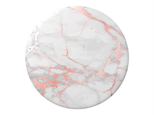 PopSockets Swappable PopGrip - Poignée de doigt/béquille pour téléphone portable, tablette - Marbre de Lutz - rose gold