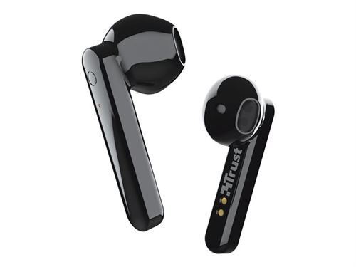 Trust Primo Touch - Véritables écouteurs sans fil avec micro - intra-auriculaire - Bluetooth - noir