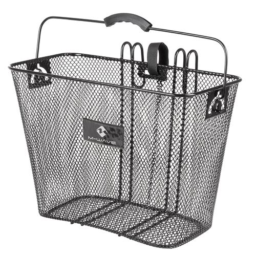 M-Wave derrière panier de vélo en acier 17 litres noir