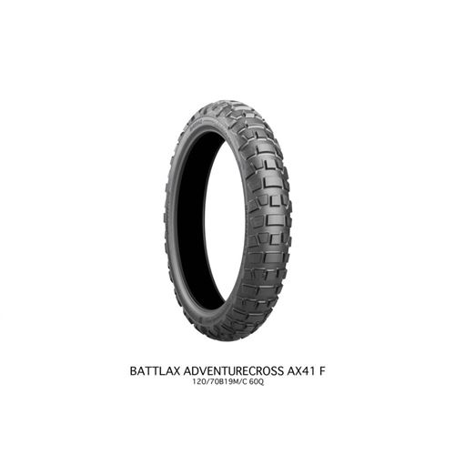 Bridgestone N/A Peu Bridgestoe Battlax Adveturecross Ax41f 100/90-19 M/C 57Q Tl - Image 1