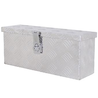 Caisse à Outils Aluminium Chequer 73x24x32 Cm - Boîte De Transport Verrouillable, Marque Ecd-Germany, Neuve