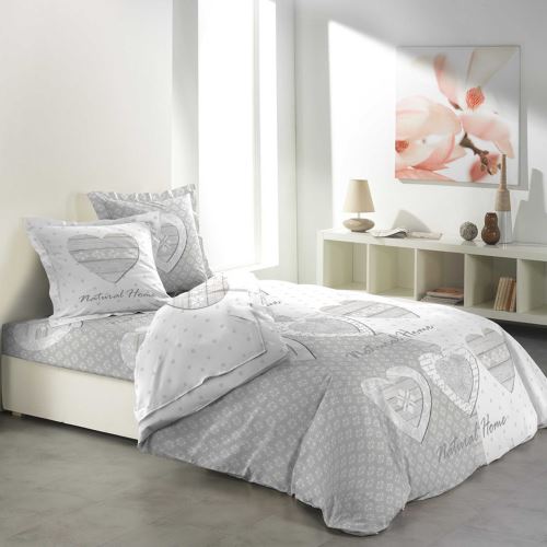 Parure de drap 140 x 190 cm 4 pièces Homely