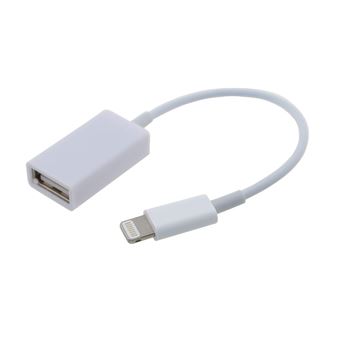 VSHOP® Adaptateur pour lightning iphone 5,6,7 vers USB femelle OTG - 1