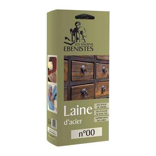 Laine D'acier N°00 150g - Les Anciens ébénistes