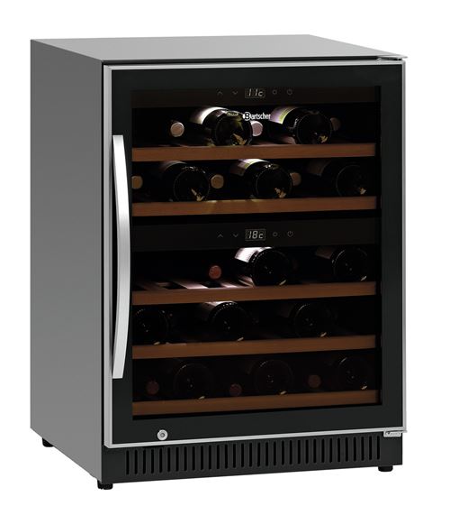 Cave à Vin Professionnelle 40 Bouteilles - Bartscher - R600a - Verre119 590x575x825mm