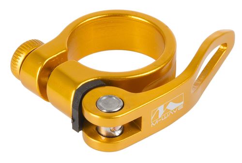 M-Wave Collier de selle Clampy-QR 31,8 mm or en aluminium