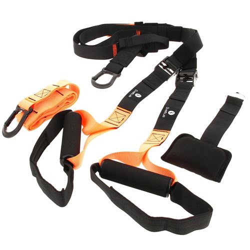 Kit musculation Sveltus Suspender noir orange Noir Taille : Unique