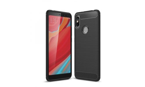Coque pour Xiaomi Redmi-S2 coloris noir aspect carbone