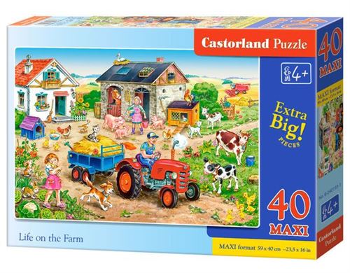 Life On The Farm, Puzzle 40 Teile Maxi - Castorland