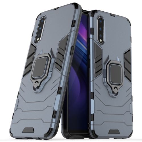 Coque en TPU garde hybride cool avec support de bague bleu pour votre Vivo iQOO Neo