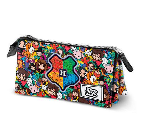 KARACTERMANIA - Karactermania Harry Potter Accio-estuche Portatodo Triple HS Trousse, 24 cm, Multicolore (Multicolor)