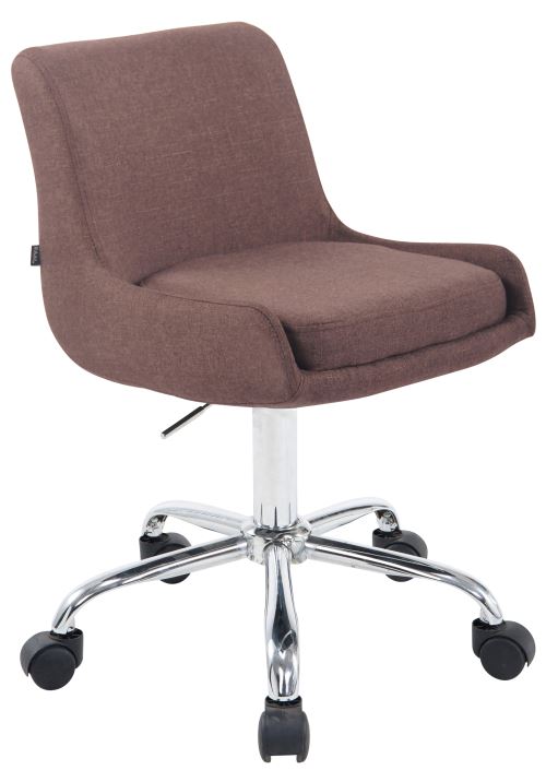 Tabouret de travail Club tissu , Marron