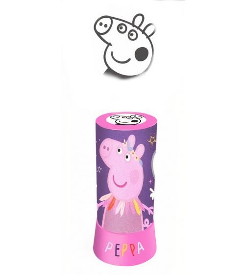 Nickelodeon lampe de nuit Peppa Pigfilles 9 x 20 cm violet/rose