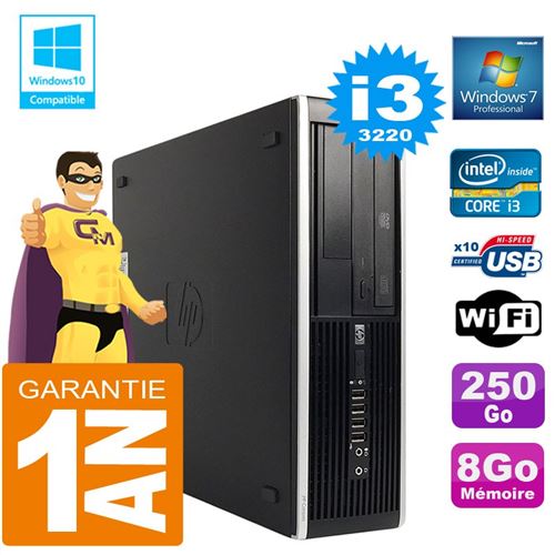 Acheter Pc hp compaq 8300 sff core i3-3220 ram 8go disque 250 go graveur dvd wifi w7 État correct - 139,00 € Pc hp compaq 8300 sff core i3-3220 ram 8go disque 250 go graveur dvd wifi w7 État correct - reconditionné disponible sur Fnac