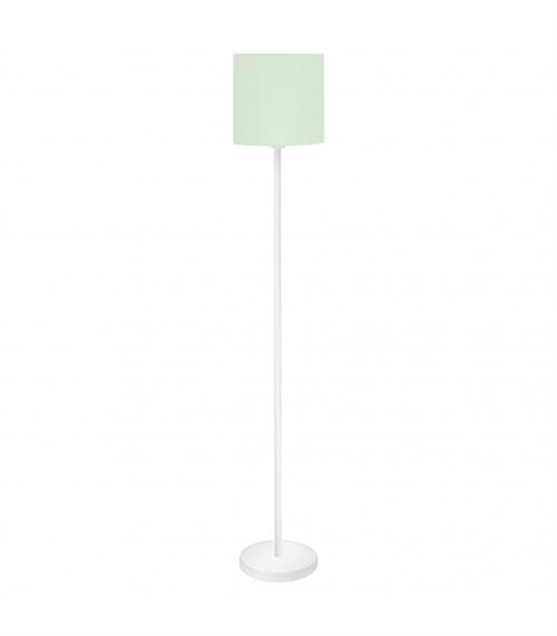 Lampadaire design en textile PASTERI-P 1 ampoule blanc Diamètre 28 Cm