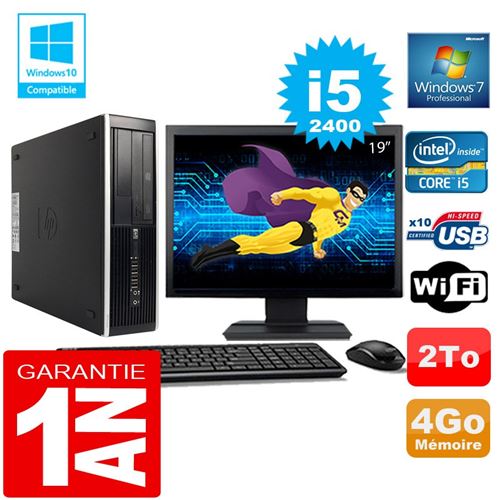 Pc hp compaq 8300 sff core i5-2400 ram 4go disque 2 to wifi w7 ecran 19' État correct - Hewlett-Packard reconditionné disponible sur Fnac