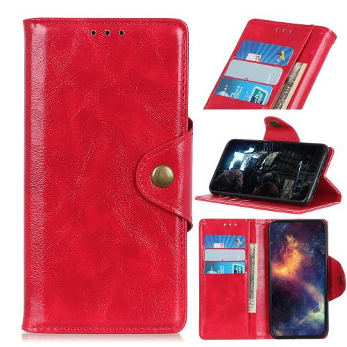 Etui en PU avec support de couleur rouge pour votre LG G8 ThinQ