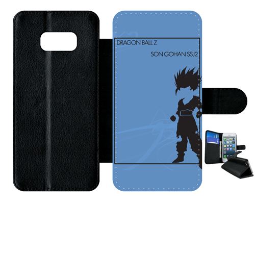 Etui à rabat samsung galaxy s8+ plus dragon ball z son gohan ssj2