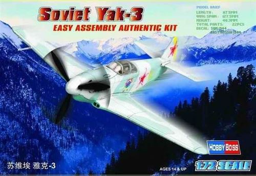 Hobby Boss Yak-3 - 1:72E - Image 1