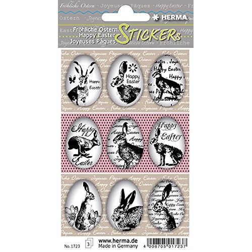 HERMA+Sticker+de+P%C2%83ques+TREND+%22ouefs+de+lapins%22