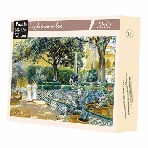 Puzzle 350 pièces LES JARDINS DE L'ALCAZAR Puzzle Michele Wilson Bois Multicolore