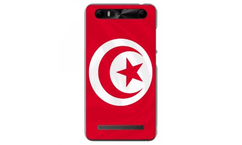 Coque souple pour Konrow Just5 avec impression Motifs drapeau de la Tunisie