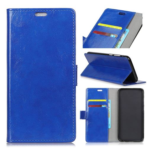 Etui en PU magnétique avec support bleu pour Huawei P30
