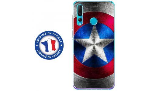 Coque souple pour Huawei P Smart (2019) avec impression Motifs bouclier étoilé aux couleurs de l'Amé