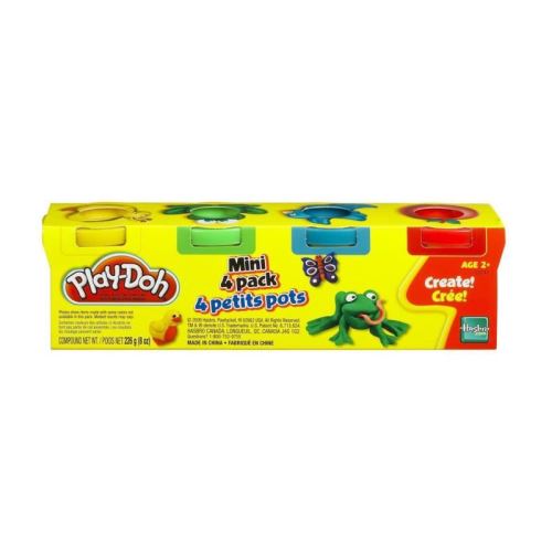 Paly Doh 4 Pots Couleur Asst Mini Hasbro