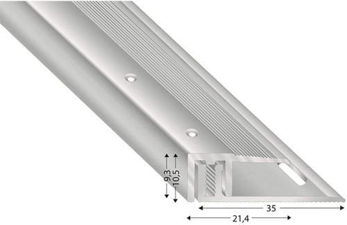 Kügele Pied Sol Profilé 100 cm anodisé pour tablettes 7–15 mm, STS21 S 100