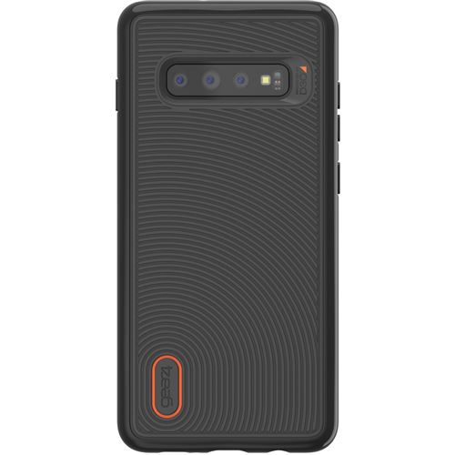 Gear4 D3O Battersea - Achterzijde behuizing voor mobiele telefoon - polycarbonaat, D3O, thermoplastic polyurethaan (TPU) - zwart - voor Samsung Galaxy S10+
